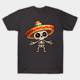 Cute Mexican Skeleton T-Shirt